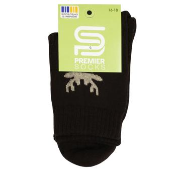 Premier Socks Terry Kid's Socks with Deer s.16-18 Brown