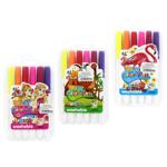 Фломастеры с мягкой кистью 12 цветов