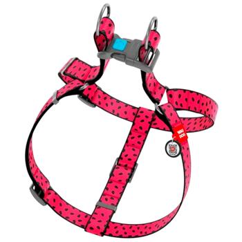 Waudog Nylon Harness for Dogs with QR Passport 40-55cm/15mm with Watermelon Design - buy, prices for MasterZoo - photo 3