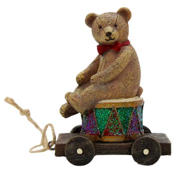 Декоративна підвіска в стилі Ретро: ведмедик конячка ялинка 11см 894-008 BONADI 1 шт - купити, ціни на WINETIME - фото 3