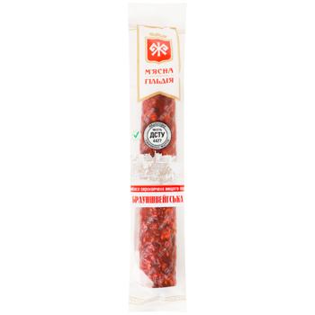 Myasna Gildiya Braunschweig Raw Smoked Sausage High Grade - buy, prices for Supermarket "Kharkiv" - photo 1