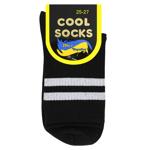 Носки унисекс Cool Socks с полосой р.25-27 черный