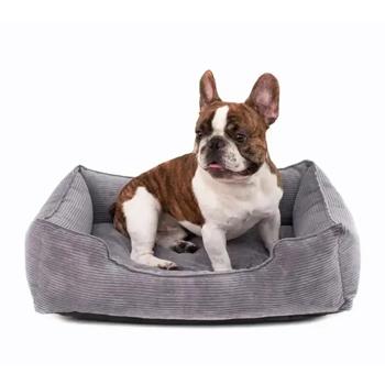 Лежак Harley and Cho Dreamer Gray Velvet XL 110х70см сірий - купити, ціни на MasterZoo - фото 3