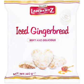 Lambertz Hearts Gingerbread in Glaze 160g
