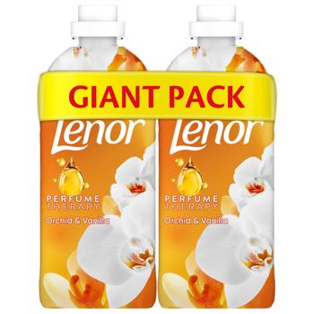Ополіскувач для білизни Lenor Ванільна орхідея та золотий бурштин 2х1,2л