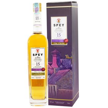 whiskey spey 46% 15years 700ml cardboard box Scotland United Kingdom