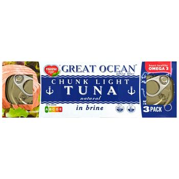 Тунец Tropic Life целый в собственном соку 3шт*80г - купить, цены на Чудо Маркет - фото 2