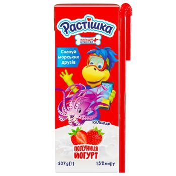 Йогурт Danone Растишка клубника 185г - купить, цены на Восторг - фото 1
