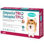 Таблетки Zoetis Simparica Trio жевательные для собак от 10,1 до 20кг от внешних и внутренних паразитов 3шт
