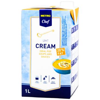 Metro Chef Ultra-pasteurized Cream 20% 1l