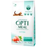 Корм сухой Optimeal с курицей для котят 1,5кг