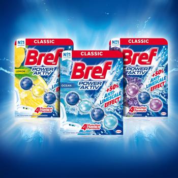 Bref Power Aktiv Ocean Toilet Block 3x50g - buy, prices for Ideal - photo 8