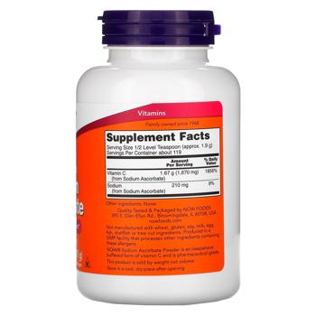 Now Foods Sodium Ascorbate 227g - buy, prices for Biotus - photo 2