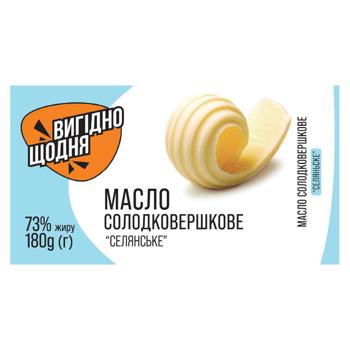 Vyhidno Shchodnia Selianske Sweet Cream Butter 73% 180g - buy, prices for Chudo Market - photo 1