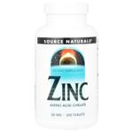 Source Naturals Chelated Zinc 50mg 250 tablets