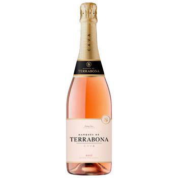 Вино игристое Marques de Terrabona Cava сухое розовое 0,75л - купить, цены на КОСМОС - фото 1
