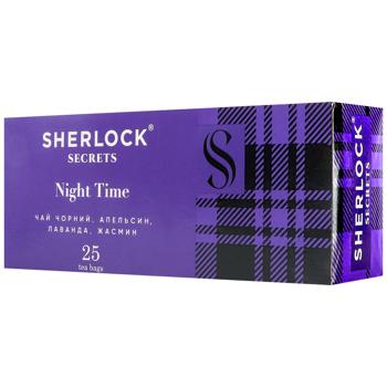 Чай черный Sherlock Secrets Night Time 2г*25шт - купить, цены на Auchan - фото 1