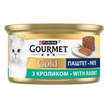 Корм влажный Gourmet Gold с кроликом для кошек 85г - купить, цены на КОСМОС - фото 3
