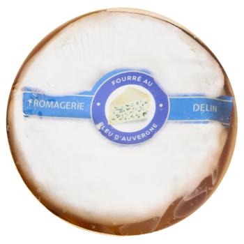 Сыр Delin Cremeux De Bourgogne Bleu D’auvergne Boite Bois 100г - купить, цены на WINETIME - фото 2