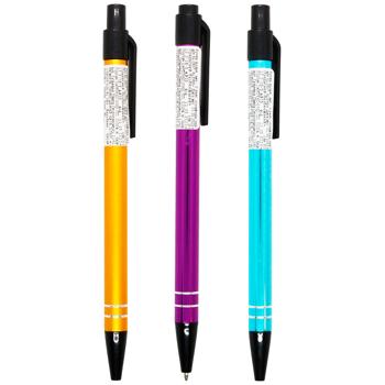 Ручка Klerk кулькова автоматична синя 0,5мм KL0507 в асортименті - купити, ціни на МегаМаркет - фото 1