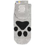Premier Socks Foot Women's Quarter Crew Socks s.23-25 Light Grey