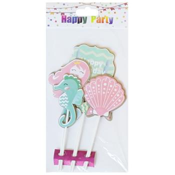 Топери для торту Happy Birthday 14-21см - купити, ціни на - фото 2