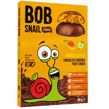 Цукерки Bob Snail яблуко-манго у шоколаді 60г