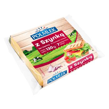 Сыр плавленый Polmlek с ветчиной 130г