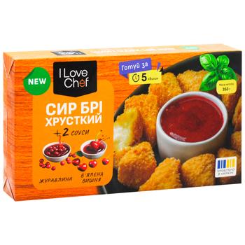 Сир I Love Chef Брі в паніровці з ягідними соусами заморожений 350г - купити, ціни на - фото 3