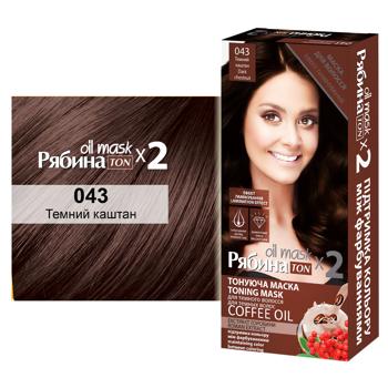 Acme Color Toning Hair Mask 043 dark chestnut 30ml - buy, prices for MegaMarket - photo 2