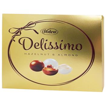 Праліне Vobro 195 г Delissimo горіх та мигдаль (Польща) - купити, ціни на КОСМОС - фото 2