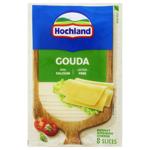 Сир Hochland Гауда нарізаний 48% 135г