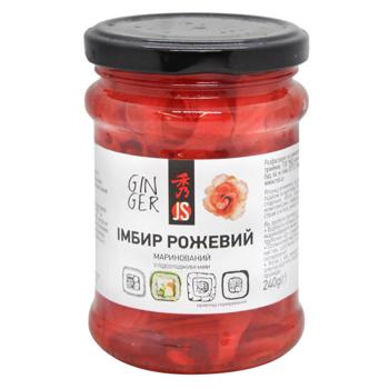 Імбир JS маринований рожевий 240г - купити, ціни на MasterZoo - фото 1