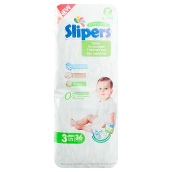 Подгузники Slipers T-203 3 Twins 4-9кг 36шт - купить, цены на - фото 2