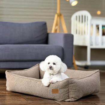 Noble Pet Albert Teddy лежак для собак M 70х50 см - бежевий - купити, ціни на MasterZoo - фото 2