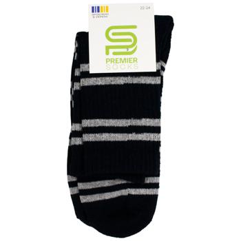 Premier Socks Ekonom Snouts Children's Crew Terry Socks s.20-22, 22-24 Dark Blue