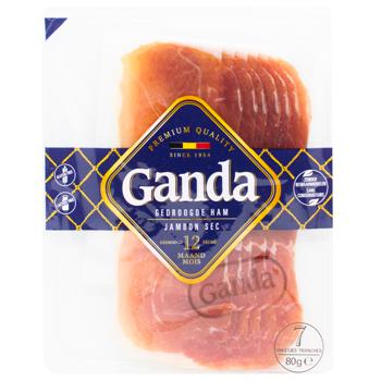 Ganda Belgian Raw Cured Jambon 12months 80g - buy, prices for WINETIME - photo 1