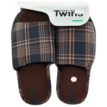 Twins 12459 Brown Men's Slippers s.42/43