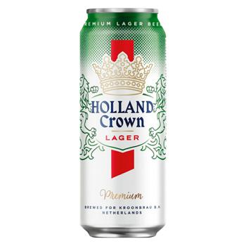 Пиво Holland Crown светлое 4,8% 0,5л - купить, цены на ЕКО Маркет - фото 1