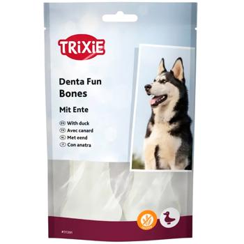 Ласощі для собак Trixie Denta Fun з качкою кістка для чищення зубів 10см 70г 2шт - купити, ціни на MasterZoo - фото 1