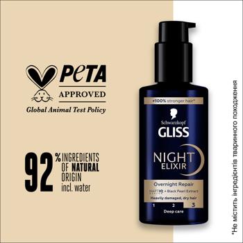 Еліксир Gliss Overnight Repair нічний 100мл - купити, ціни на - фото 6