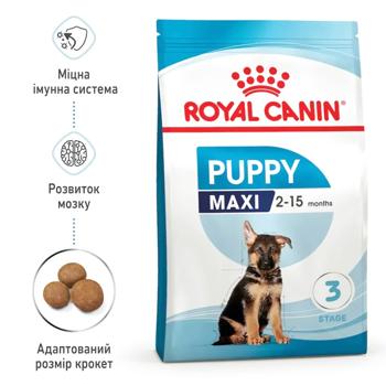 Royal Canin Maxi Puppy сухий корм для цуценят 12 кг - купити, ціни на MasterZoo - фото 3