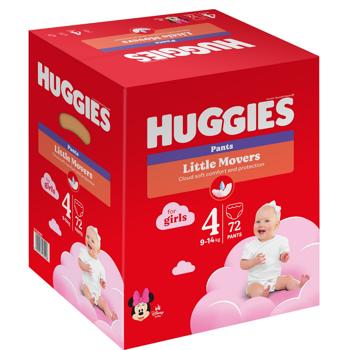 Підгузки-трусики Huggies для дівчаток 4 9-14кг 72шт/уп - купити, ціни на METRO - фото 2