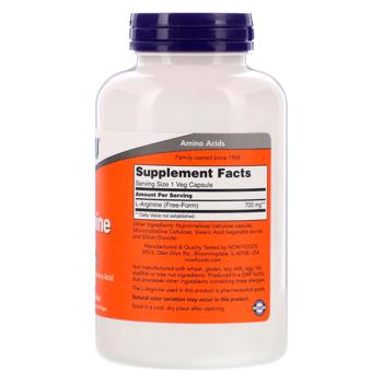 Now Foods L-Arginine 700mg 180 capsules - buy, prices for Biotus - photo 2