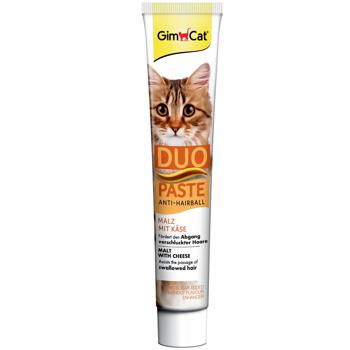 Ласощі для котів GimCat Duo Paste Anti-Hairball паста з мальт та сиром для чутливого травлення 50г - купити, ціни на Auchan - фото 2