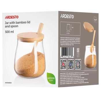 Ardesto Midori Sugar Glass Jar 500ml - buy, prices for MegaMarket - photo 5