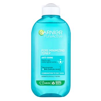 Тоник для лица Garnier Skin Naturals Pure Active 200мл - купить, цены на МегаМаркет - фото 1