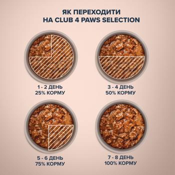 Корм влажный Club 4 Paws Premium Selection с уткой и индейкой для собак малых пород 85г - купить, цены на MasterZoo - фото 3