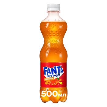 Fanta Zero Sugar Mandarin Carbonated Drink 0.5l