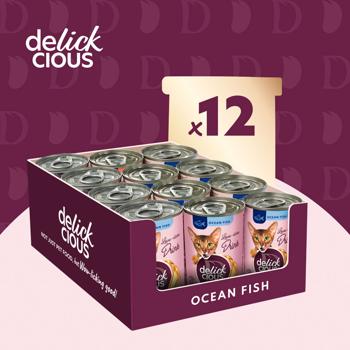 Напій Delickcious з океанічною рибою для котів 140г - купити, ціни на - фото 2